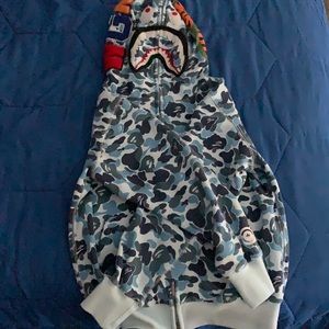 Camo baby blue Bape Jacket, AUTHENTIC Bathing Ape.